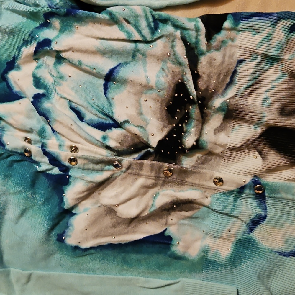 Whit house  Black  Market Floral Cardigan in Blue and White size m - Picture 2 of 10